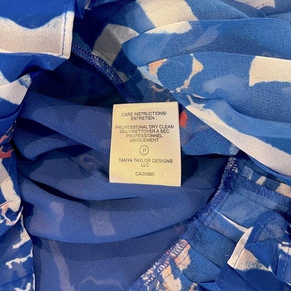 Tanya Taylor Parrot Tulip Mila Top size 8 - Picture 7 of 8